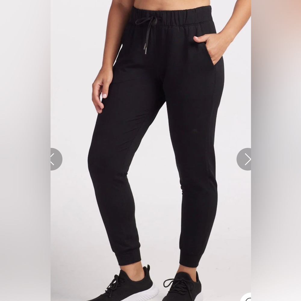 Martha Stewart NWT S (M GOOD) sweater knit pocket Black wool blend Jogger Pants